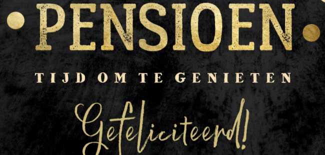 Karel met pensioen! 🎉